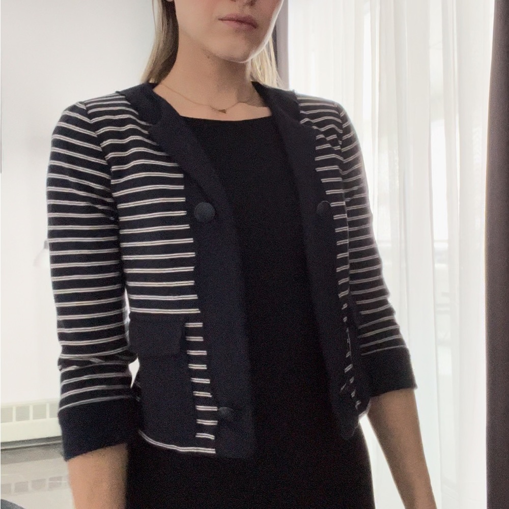 Mango Suit Cropped Blazer